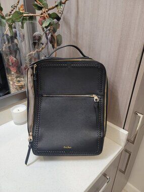 CALPAK Kaya 15 inch Laptop Backpack in Gunmetal Black